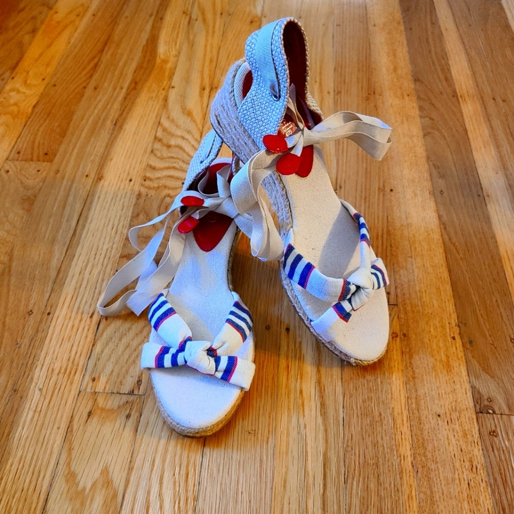 Michelle D Wedge Sandals